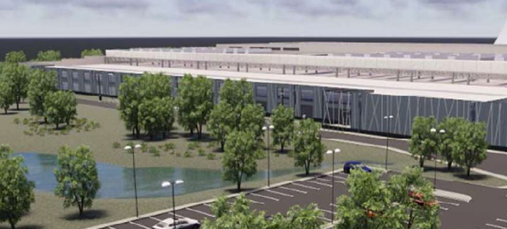 CGI of Cloud HQ Data Centre Facility / Sutton Courtenay Road, Abingdon