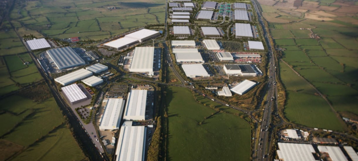 Industrial building plans for Daventry International Rail Freight Terminal in Northamptonshire.