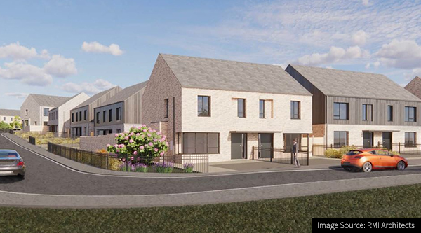 Apex housing association' plans for Upper Gallaigh scheme in Londonderry. 