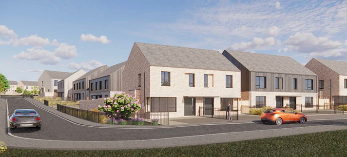 Apex housing association' plans for Upper Gallaigh scheme in Londonderry.