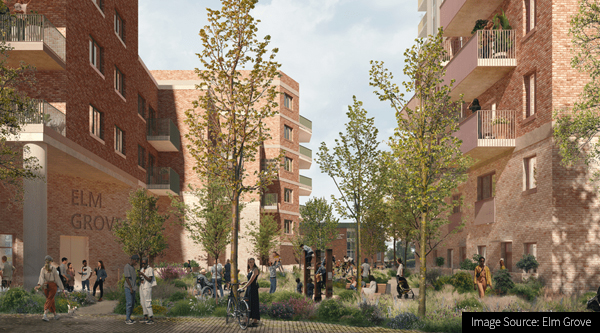 Elm Grove development of up to 300 new high quality and sustainable homes in Sutton. 