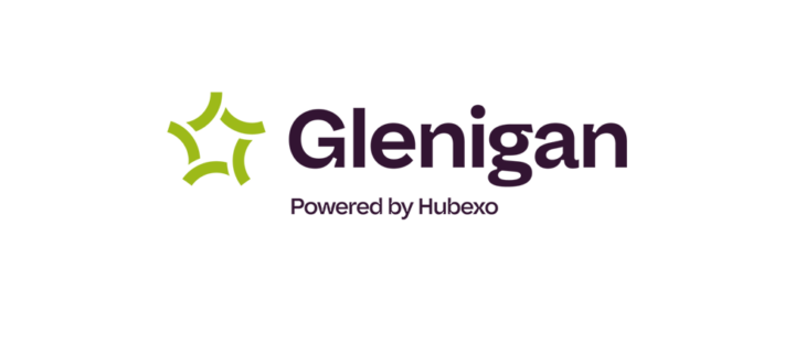 Glenigan, powered by Hubexo logo