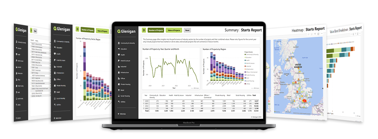 Image of Glenigan Analytix Business Intelligence Platform for Construction Professionals