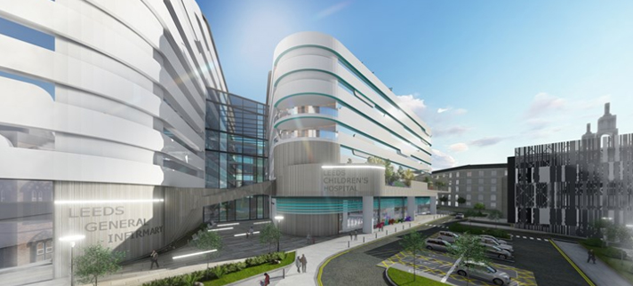 CGI of Leeds General Infirmary Redevelopment