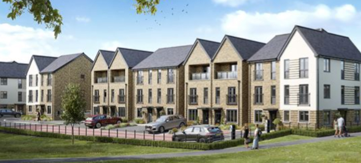 CGI of Persimmon's Regents Village Housing Development in Cheltenham