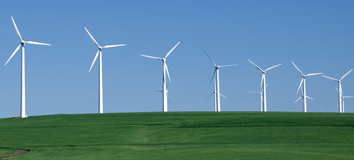 Image of an onshore wind farm in the UK.